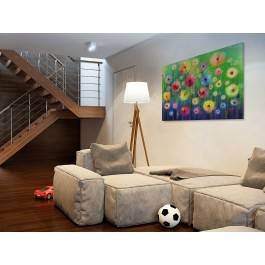 W bajecznym ogrodzie - nowoczesny obraz na płótnie - 120x80 cm