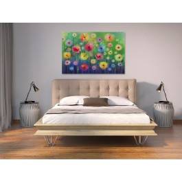 W bajecznym ogrodzie - nowoczesny obraz na płótnie - 120x80 cm