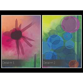 W bajecznym ogrodzie - nowoczesny obraz na płótnie - 120x80 cm