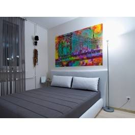 Podniebny spacerownik - nowoczesny obraz na płótnie - 120x80 cm Podniebny spacerownik - nowoczesny obraz na płótnie - 120x80 cm