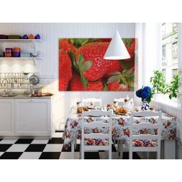 Truskawkowy mus - fotoobraz do kuchni - 120x80 cm Truskawkowy mus - fotoobraz do kuchni - 120x80 cm