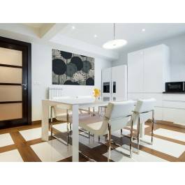 Eufloria w szarościach - nowoczesny obraz na płótnie - 120x80 cm