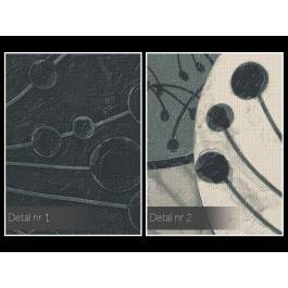 Eufloria w szarościach - nowoczesny obraz na płótnie - 120x80 cm