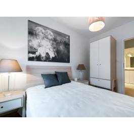 Serce galaktyki - nowoczesny obraz do sypialni - 120x80 cm