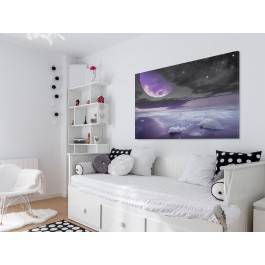 Nocne halo - nowoczesny obraz do sypialni - 120x80 cm Nocne halo - nowoczesny obraz do sypialni - 120x80 cm