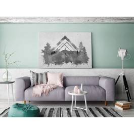 Myśliwskie misterium - nowoczesny obraz na płótnie - 120x80 cm Myśliwskie misterium - nowoczesny obraz na płótnie - 120x80 cm