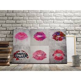 Oblicza miłości - nowoczesny obraz na płótnie - 120x80 cm