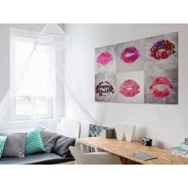 Oblicza miłości - nowoczesny obraz na płótnie - 120x80 cm
