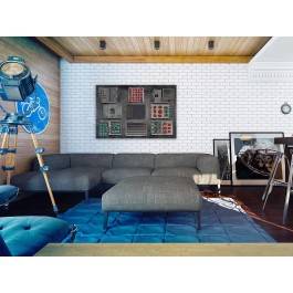 Płaszczyzna świadomości - nowoczesny obraz na płótnie - 120x80 cm