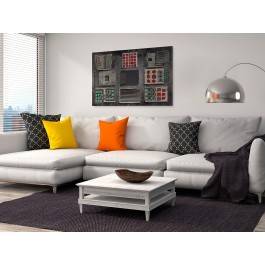 Płaszczyzna świadomości - nowoczesny obraz na płótnie - 120x80 cm