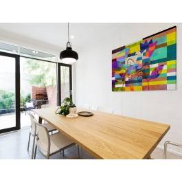 Kurtuazyjne damy - nowoczesny obraz na płótnie - 120x80 cm Kurtuazyjne damy - nowoczesny obraz na płótnie - 120x80 cm