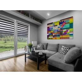 Kurtuazyjne damy - nowoczesny obraz na płótnie - 120x80 cm Kurtuazyjne damy - nowoczesny obraz na płótnie - 120x80 cm