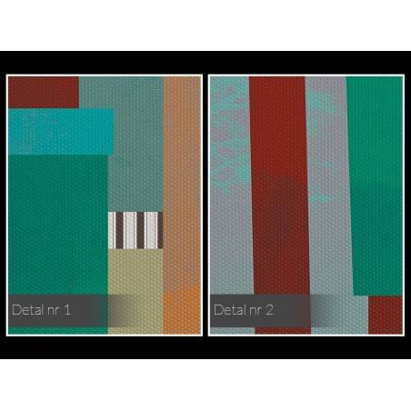 Barwna woliera - nowoczesny obraz na płótnie - 120x80 cm