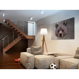 Nie chce mi się - nowoczesny obraz do sypialni - 120x80 cm