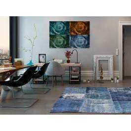 Cztery żywioły - nowoczesny obraz do salonu - 120x80 cm