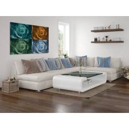 Cztery żywioły - nowoczesny obraz do salonu - 120x80 cm