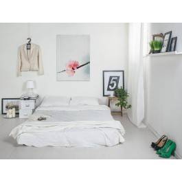 Gałązka kwiecia - nowoczesny obraz na płótnie - 50x70 cm