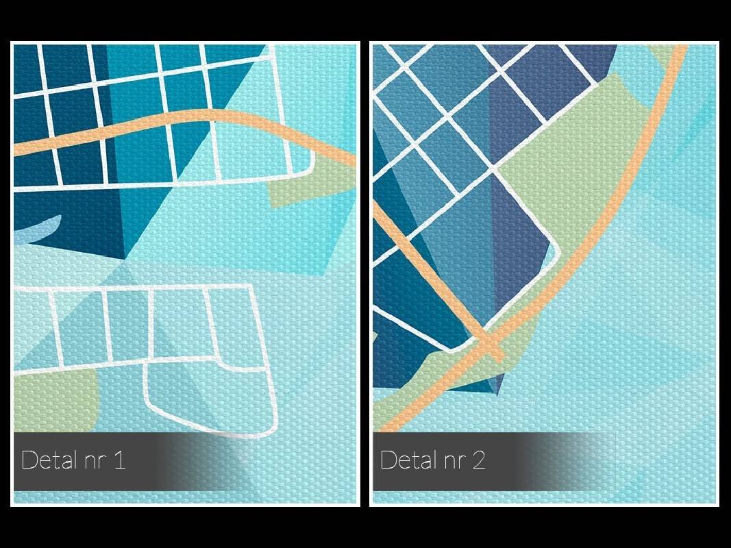 Topografia doznań - nowoczesny obraz na płótnie - 120x80 cm