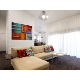 Autoportret duszy - nowoczesny obraz na płótnie - 120x80 cm