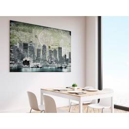 Pocztówka z Nowego Jorku - nowoczesny obraz na płótnie - 120x80 cm