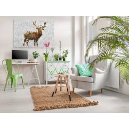 Hello my deer - nowoczesny obraz na płótnie - 120x80 cm