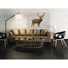 Hello my deer - nowoczesny obraz na płótnie - 120x80 cm