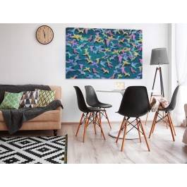 Pieśń kolibra - nowoczesny obraz na płótnie - 120x80 cm Pieśń kolibra - nowoczesny obraz na płótnie - 120x80 cm