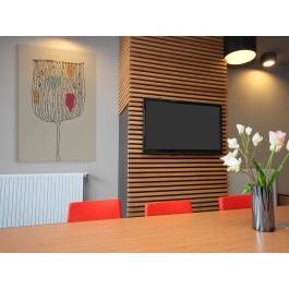 Abstrakcyjny kwiat - nowoczesny obraz na płótnie - 50x70 cm