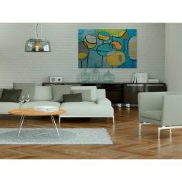 Bańki mydlane - nowoczesny obraz na płótnie - 120x80 cm Bańki mydlane - nowoczesny obraz na płótnie - 120x80 cm