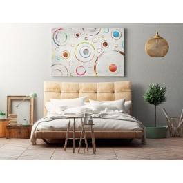 Synergia orbit - nowoczesny obraz na płótnie - 120x80 cm