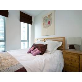 Abstrakcyjny kwiat - nowoczesny obraz na płótnie - 50x70 cm