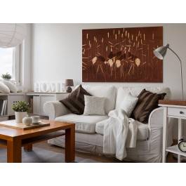 Żurawie na mokradłach - nowoczesny obraz na płótnie - 120x80 cm