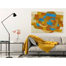 Krąg ognia - nowoczesny obraz na płótnie - 120x80 cm Krąg ognia - nowoczesny obraz na płótnie - 120x80 cm
