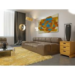Krąg ognia - nowoczesny obraz na płótnie - 120x80 cm Krąg ognia - nowoczesny obraz na płótnie - 120x80 cm