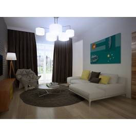 Gra w zielone - nowoczesny obraz do salonu - 120x80 cm Gra w zielone - nowoczesny obraz do salonu - 120x80 cm