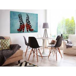 Po drugiej stronie lustra - nowoczesny obraz do salonu - 120x80 cm