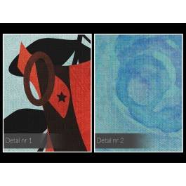 Po drugiej stronie lustra - nowoczesny obraz do salonu - 120x80 cm