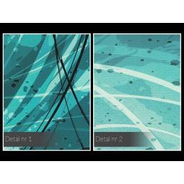 Lazur oceanu - nowoczesny obraz na płótnie - 120x80 cm