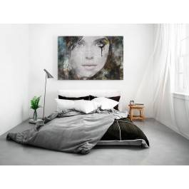 Portret słów  - nowoczesny obraz na płótnie - 120x80 cm Portret słów  - nowoczesny obraz na płótnie - 120x80 cm