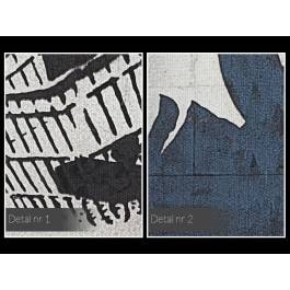 Banksy - Kobieta z wózkiem - nowoczesny obraz na płótnie - 120x80 cm