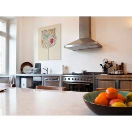 Abstrakcyjny kwiat - nowoczesny obraz na płótnie - 50x70 cm