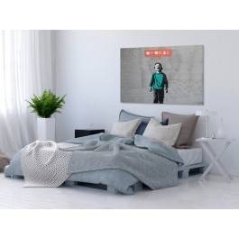 Banksy - Social media - nowoczesny obraz na płótnie - 120x80 cm Banksy - Social media - nowoczesny obraz na płótnie - 120x80 cm