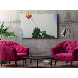 Banksy - Flaga McDonalds - nowoczesny obraz na płótnie - 120x80 cm
