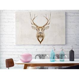 Jeleń szlachetny - nowoczesny obraz na płótnie - 120x80 cm