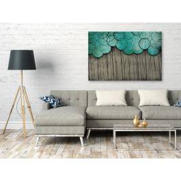 Pół na pół - nowoczesny obraz na płótnie