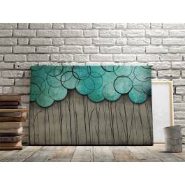 Pół na pół - nowoczesny obraz na płótnie - 120x80 cm