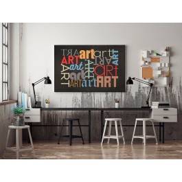 Sztuka wyrazu - nowoczesny obraz na płótnie - 120x80 cm
