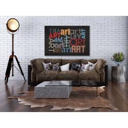 Sztuka wyrazu - nowoczesny obraz na płótnie - 120x80 cm