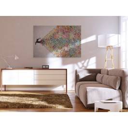 Gejzer ekspresji - nowoczesny obraz na płótnie - 120x80 cm