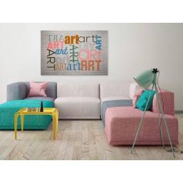 Sztuka erudycji - nowoczesny obraz na płótnie - 120x80 cm